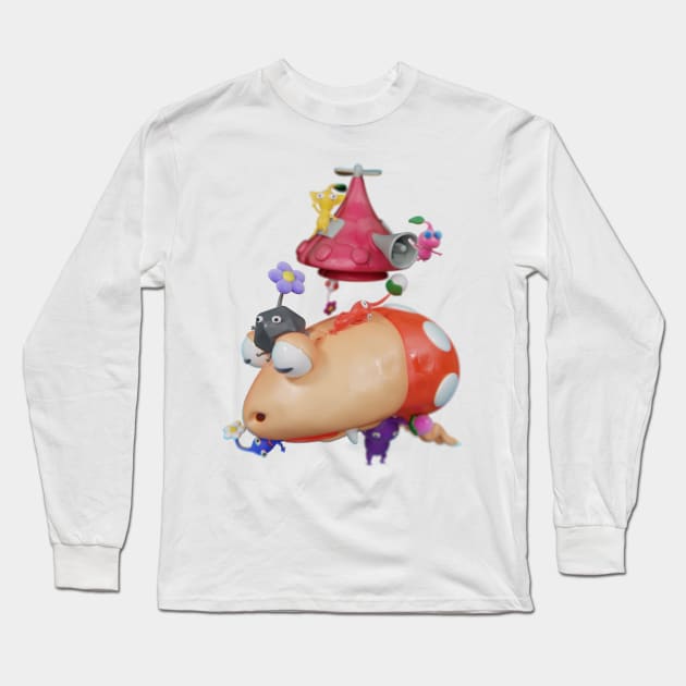 Clay Pikmin Gang Long Sleeve T-Shirt by Kinpraw